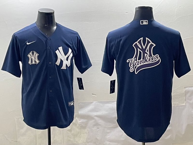 Men New York Yankees Blank Black Game 2025 Nike MLB Jersey style 9->new york yankees->MLB Jersey